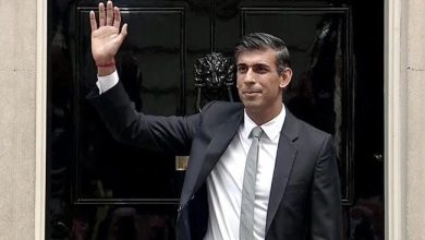 Photo of ब्रिटिश प्रधानमंत्री ऋषि सुनक के भाषण के दौरान देखा गया कलावा..