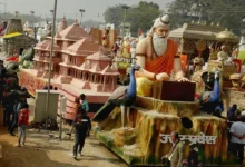 Photo of  उत्तर प्रदेश की झांकी में अयोध्या की झलक दिखाई दी, इस झांकी में राम सीता का रथ भी दिखाया गया..