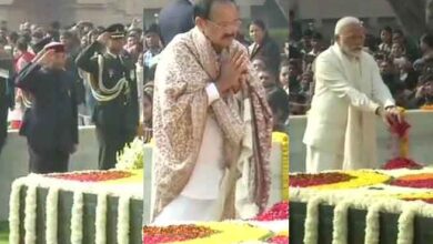 Photo of बापू की 75वीं पुण्यतिथि पे उपराष्ट्रपति, पीएम मोदी व रक्षा मंत्री ने श्रद्धांजलि अर्पित की..