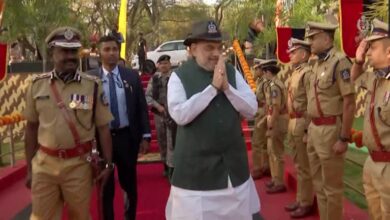 Photo of अमित शाह हैदराबाद में आईपीएस के 74 आरआर बैच की पासिंग आउट परेड में हुए शामिल..