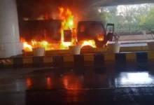 Photo of बाबूपुरवा की चालीस दुकान बाजार में टट्टर से बनी नौ दुकानों में आग लगी..