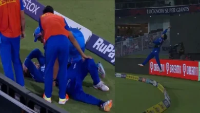 Photo of  स्टोइनिस का बाउंड्री लाइन पर कैच पकड़ने के चक्कर में इंजर्ड हुए डेविड..