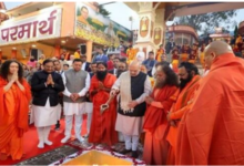 Photo of ऋषिकेशः अमित शाह ने पुष्कर सिंह धामी सहित गंगा आरती में लिया हिस्सा