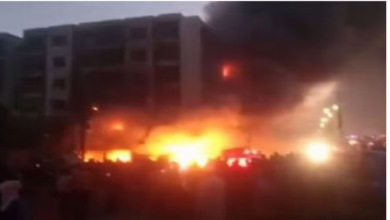 Photo of लुधियाना के फर्नीचर गोदाम में लगी आग…