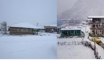 Photo of बर्फ की चादर में लिपटीं उत्तराखंड की वादियां,पड़ रही कड़ाके की ठंड!