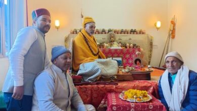 Photo of स्वामी अविमुक्तेश्वरानंद ने खरशाली में की मां यमुना की पूजा