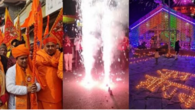 Photo of उत्तराखंड में रामलला की प्राण प्रतिष्ठा के दौरान हर तरफ जले दीप