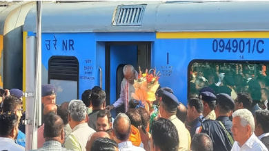 Photo of हरियाणा: शताब्दी एक्सप्रेस से धर्मनगरी पहुंचे पूर्व सीएम मनोहर लाल