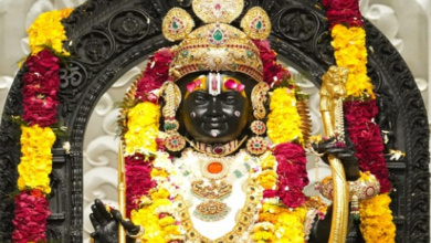 Photo of राम मंदिर में धूमधाम से मनी रामलला की पहली होली