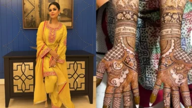 Photo of मीरा चोपड़ा के हाथों में लगी पिया के नाम की मेहंदी