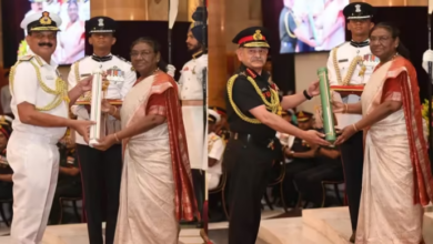 Photo of राष्ट्रपति मुर्मू ने प्रदान किए परम विशिष्ट सेवा मेडल