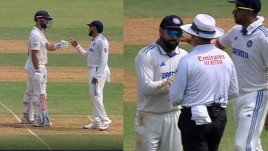 Photo of IND vs NZ: डेरिल मिशेल ने अंपायर से कर दी सरफराज खान की शिकायत