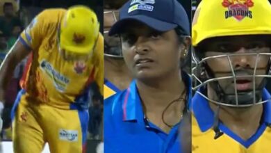 Photo of TNPL 2025: पैड्स पर दे मारा बल्ला, महिला अंपायर से की बहस… 