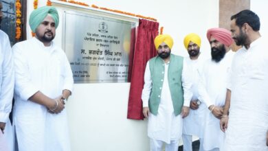 Photo of सीएम मान ने हल्का भदौड़ के गांव शहिणा में पंचायत भवन और आधुनिक लाइब्रेरी का किया उद्घाटन