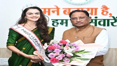 Photo of सीएम साय से मिस यूनिवर्स छत्तीसगढ़ डॉ. अंजली पवार ने की मुलाकात