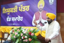 Photo of पंजाब में सीएम भगवंत मान का मिशन रोजगार जारी