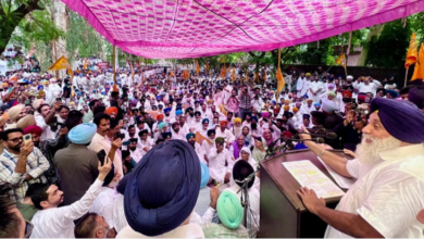 Photo of लैंड पूलिंग नीति का विरोध: बठिंडा में शिअद का धरना, सुखबीर भी शामिल