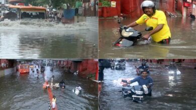 Photo of बारिश की डरावनी तस्वीरें: सड़कों बनीं तालाब, डूब गए वाहन…