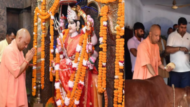 Photo of सीएम योगी आदित्यनाथ ने देवीपाटन मंदिर में की पूजा-अर्चना