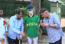 Photo of भारत-पाकिस्तान के बीच होने वाले क्रिकेट मैच के विरोध में आम आदमी पार्टी ने पुतला दहन कर किया विरोध प्रदर्शन