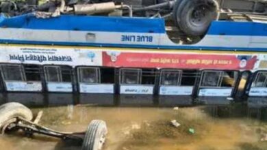 Photo of टोंक में बड़ा सड़क हादसा: राजस्थान परिवहन की बस खाई में पलटी…