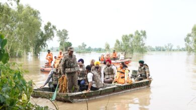 Photo of सीएम मान ने नाव से फिरोज़पुर के बाढ़ प्रभावित क्षेत्रों का दौरा किया