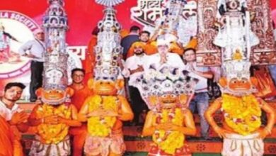 Photo of पहली बार दिल्ली की रामलीला में शामिल हुए पानीपत वाले हनुमान जी