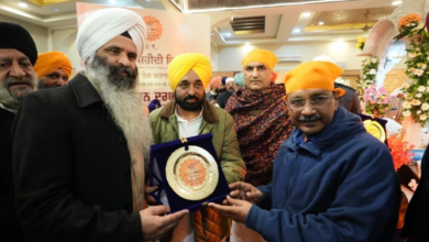 Photo of सीएम मान ने श्रीनगर के गुरुद्वारा छठी पातशाही में कीर्तन समागम में लिया भाग