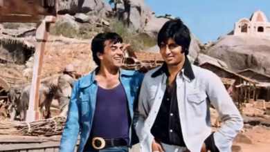 Photo of धर्मेंद्र को याद कर भावुक हुए अमिताभ बच्चन