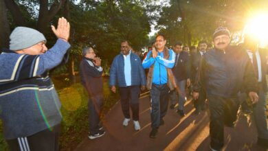 Photo of जवाहर सर्किल पार्क में मॉर्निंग वॉक पर मुख्यमंत्री भजनलाल