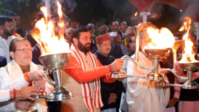 Photo of कुरुक्षेत्र: पवित्र ब्रह्मसरोवर पर सीएम सैनी ने की महाआरती