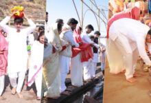 Photo of परंपरा, आस्था और सादगी, नर्मदा परिक्रमा पर निकले सीएम के बेटा-बहू, ओंकारेश्वर से शुरू की यात्रा