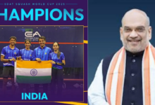 Photo of  पहला स्क्वैश वर्ल्ड कप जीतने पर अमित शाह ने दी भारतीय टीम को बधाई