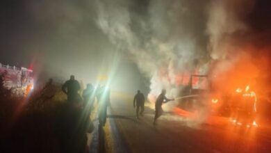 Photo of डोईवाला में हादसा, लोहाघाट से देहरादून आ रही रोडवेज बस में लगी भीषण आग