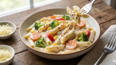 Photo of घर पर इन आसान रेसिपी से बनाएं एकदम क्रीमी व्हाइट सॉस पास्ता