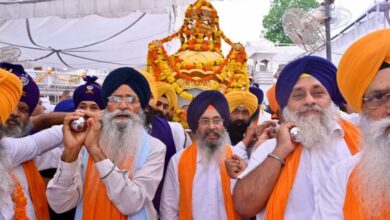 Photo of अमृतसर: मीरी-पीरी दिवस पर श्री अकाल तख्त साहिब से निकला खालसा मार्च