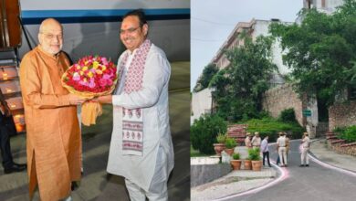 Photo of अमित शाह उदयपुर पहुंचे, सीएम भजनलाल शर्मा ने की अगवानी